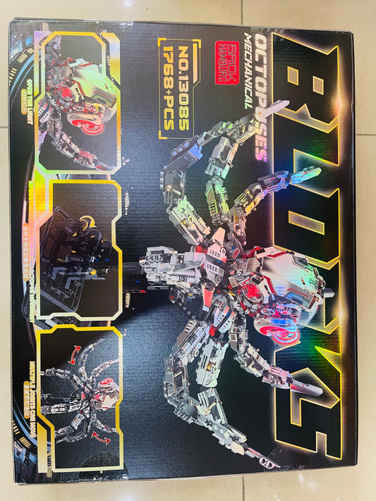 Brick Hamburg Mechanical Octupus With Stand Light Sea Life building blocks set