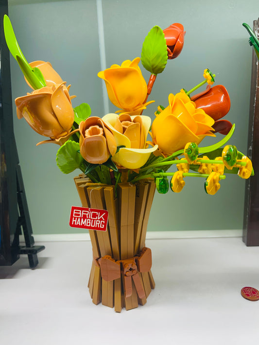 BRICK HAMBURG Building Blocks set Flower gift bouquet for girls