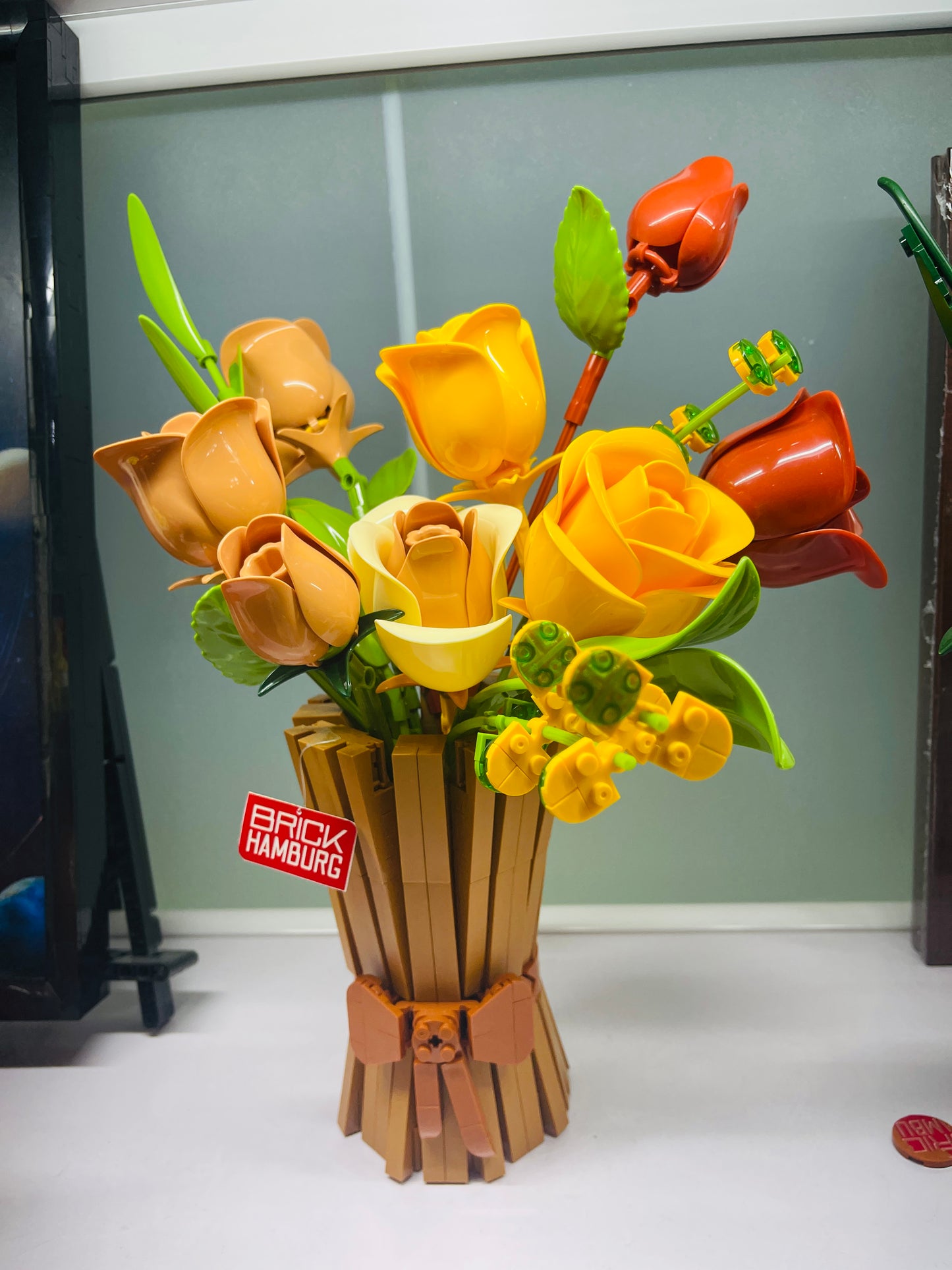 BRICK HAMBURG Building Blocks set Flower gift bouquet for girls
